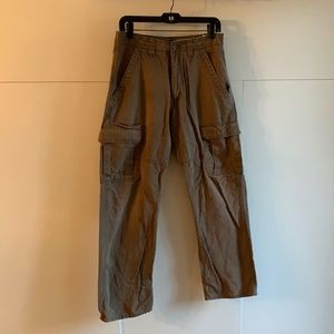 Mens Wrangler Relaxed Fit Cargo pants in khaki camo green size 30x30